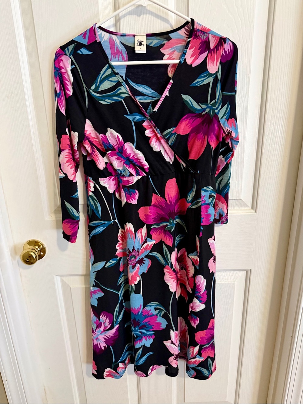 NWOT Sew In Love Floral Wrap-Style Dress